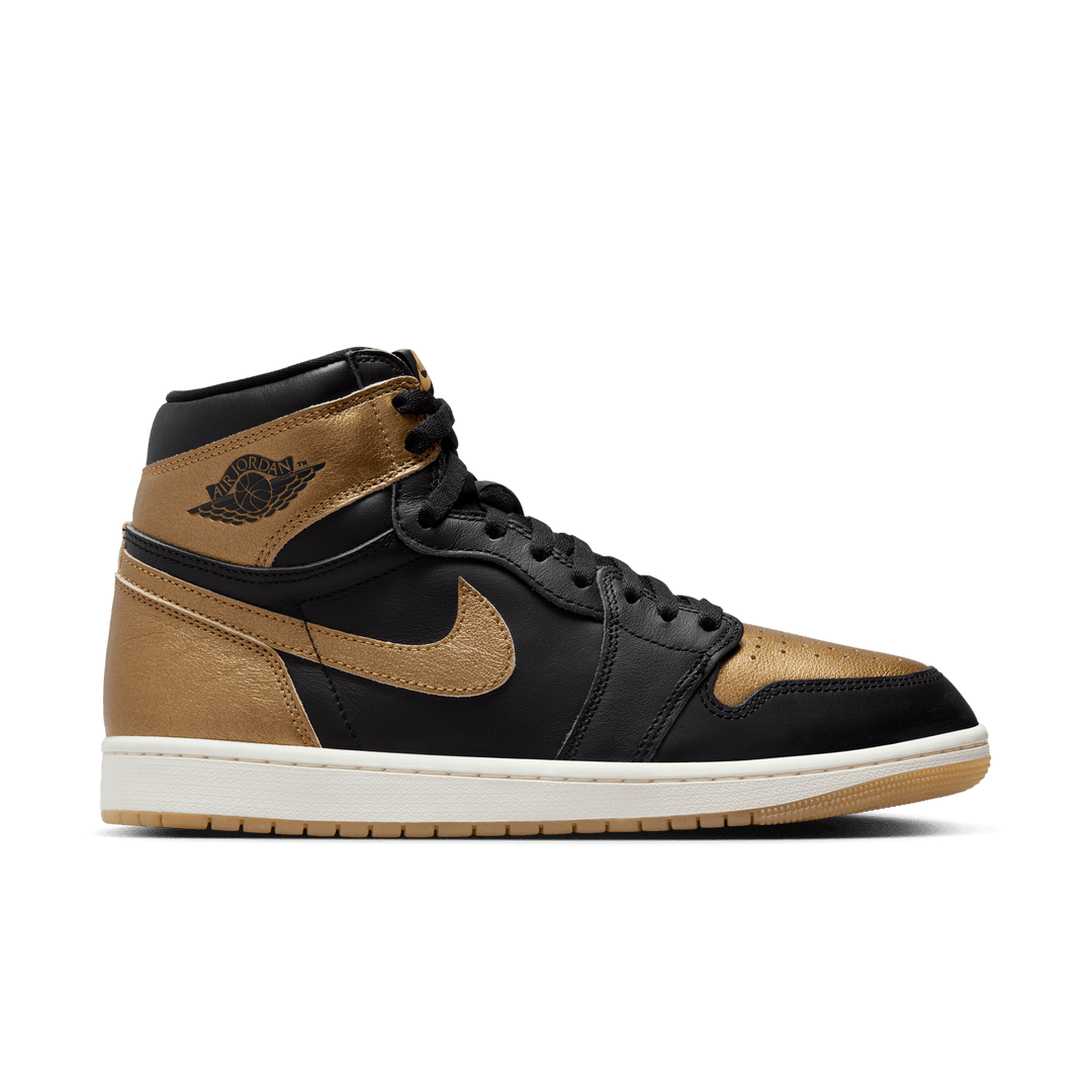 Jordan 1 mid black and gold shop