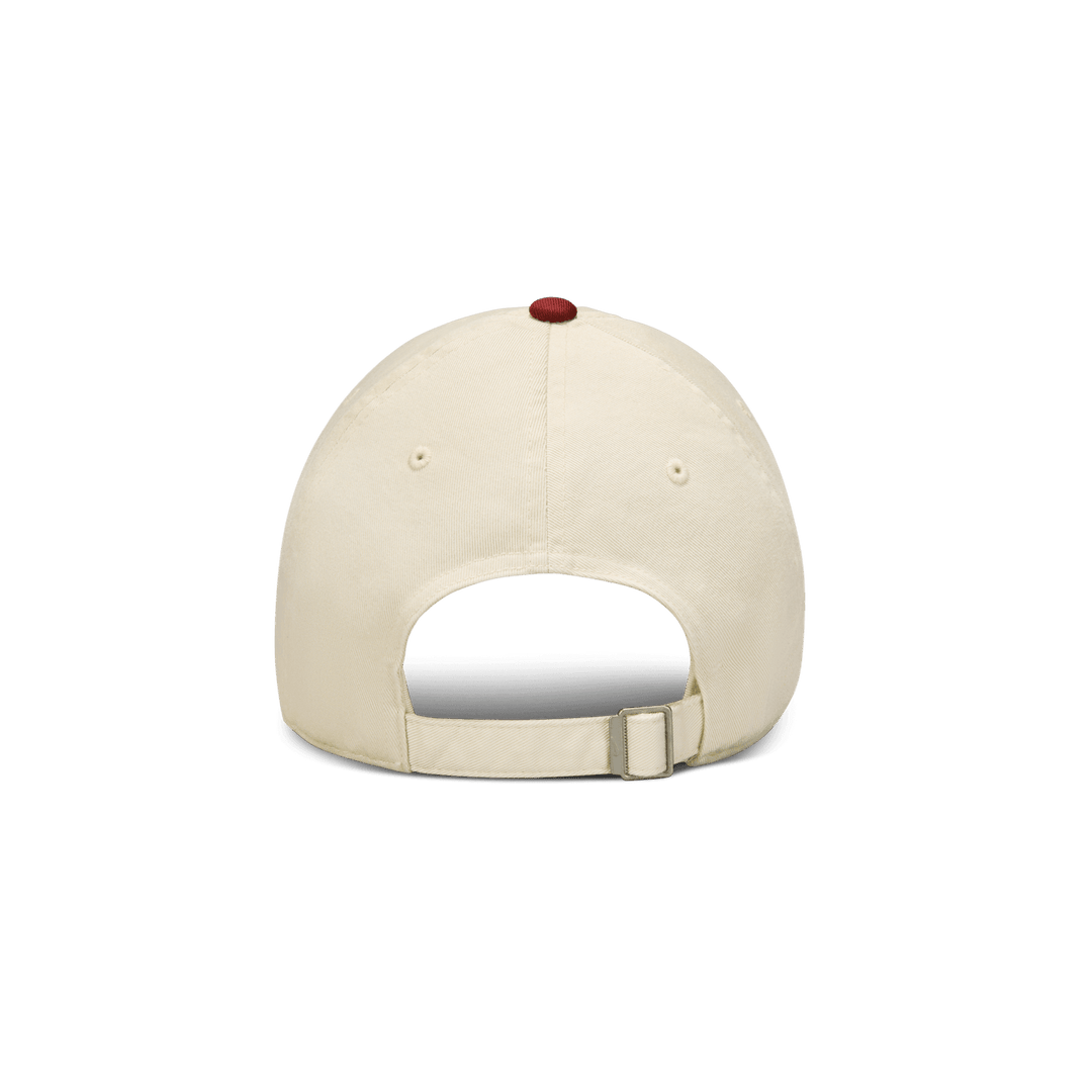 Nike Club Unstructured Futura Wash Cap 'Light Khaki/Team Crimson'