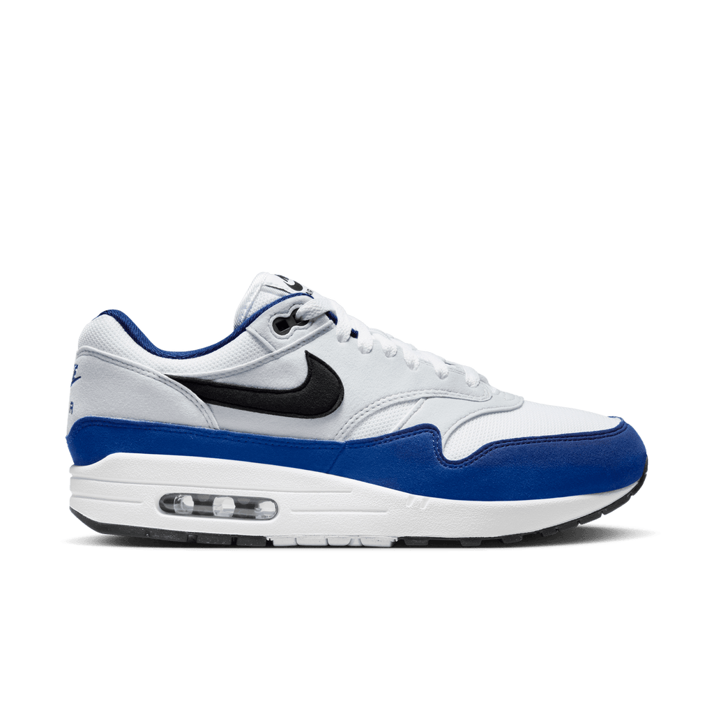 nike air max 1 navy blue and white