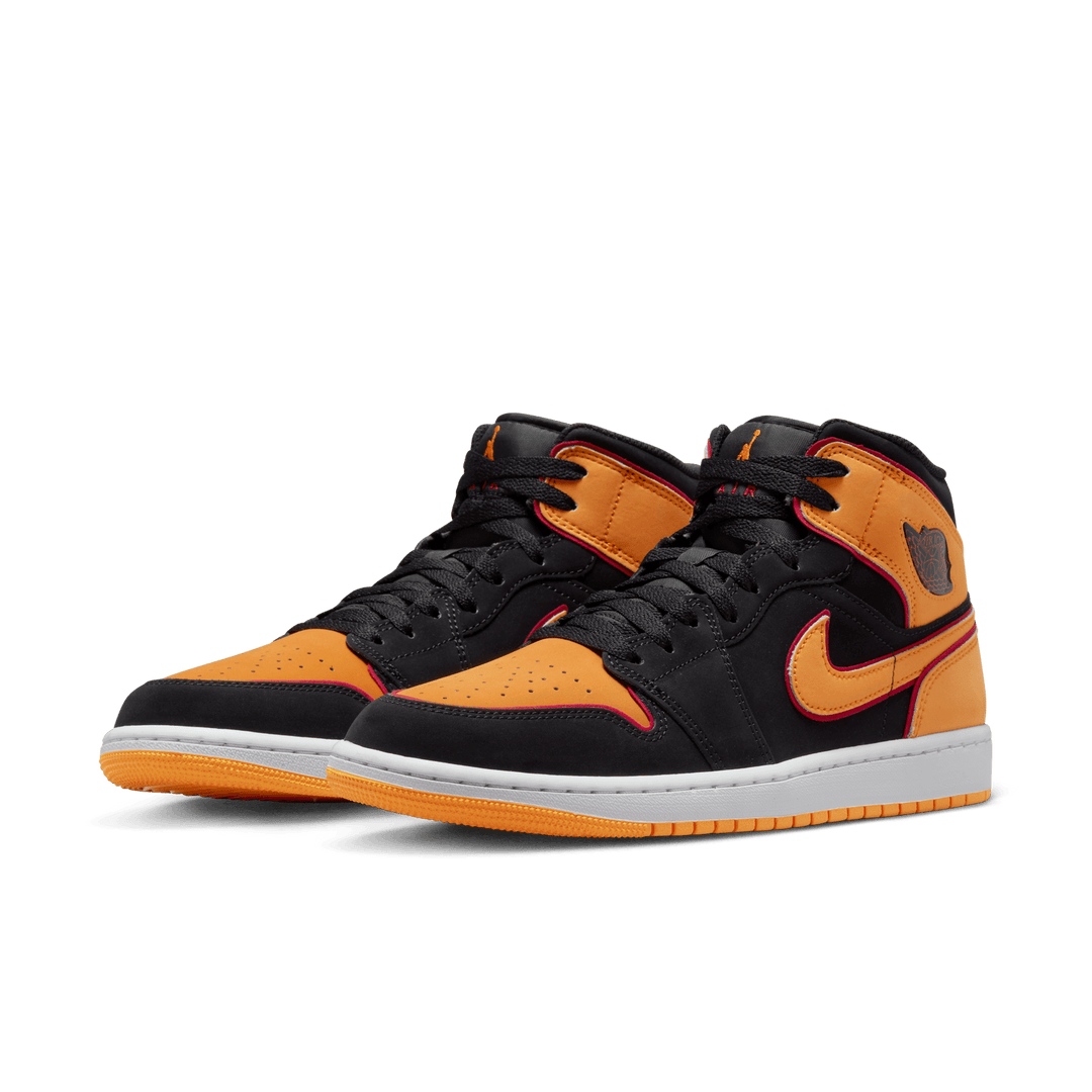 Air Jordan 1 Mid SE 'Black/Vivid Orange'