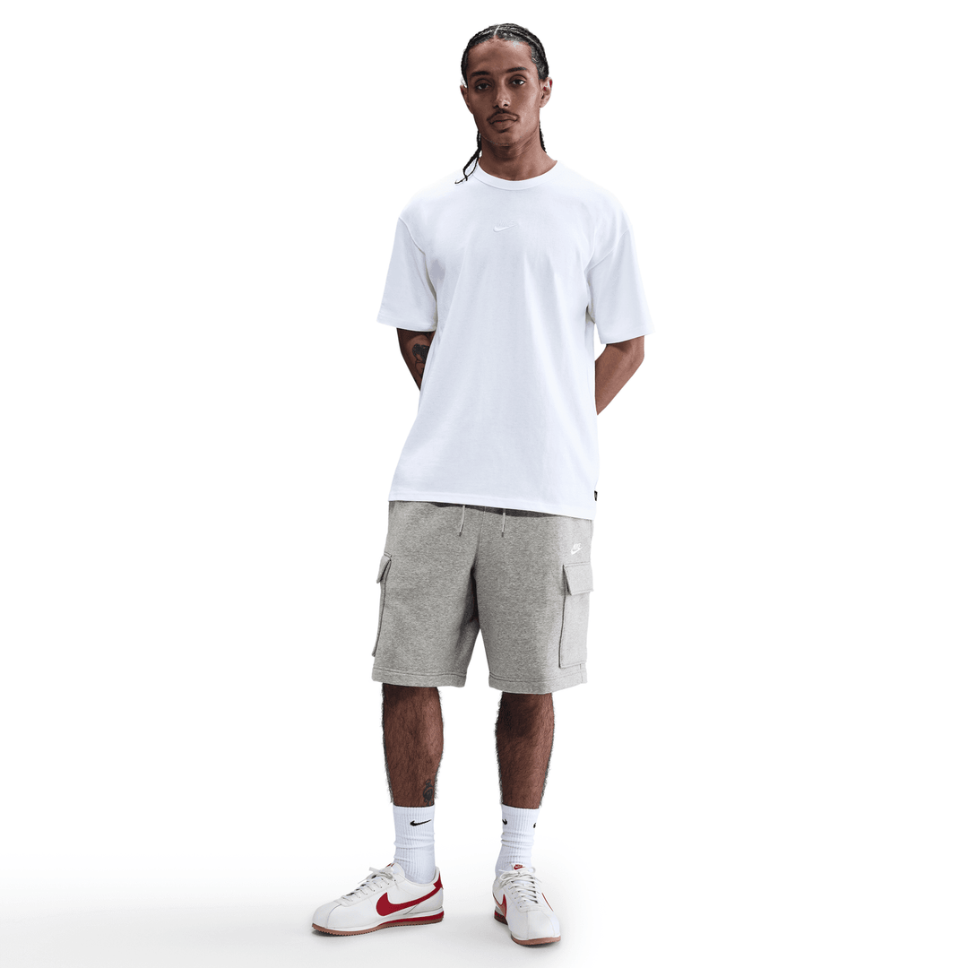Nike Club Men's Fleece Cargo Shorts 'Dark Grey Heather'