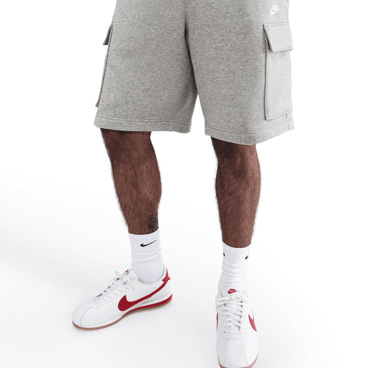 Nike Club Men's Fleece Cargo Shorts 'Dark Grey Heather'