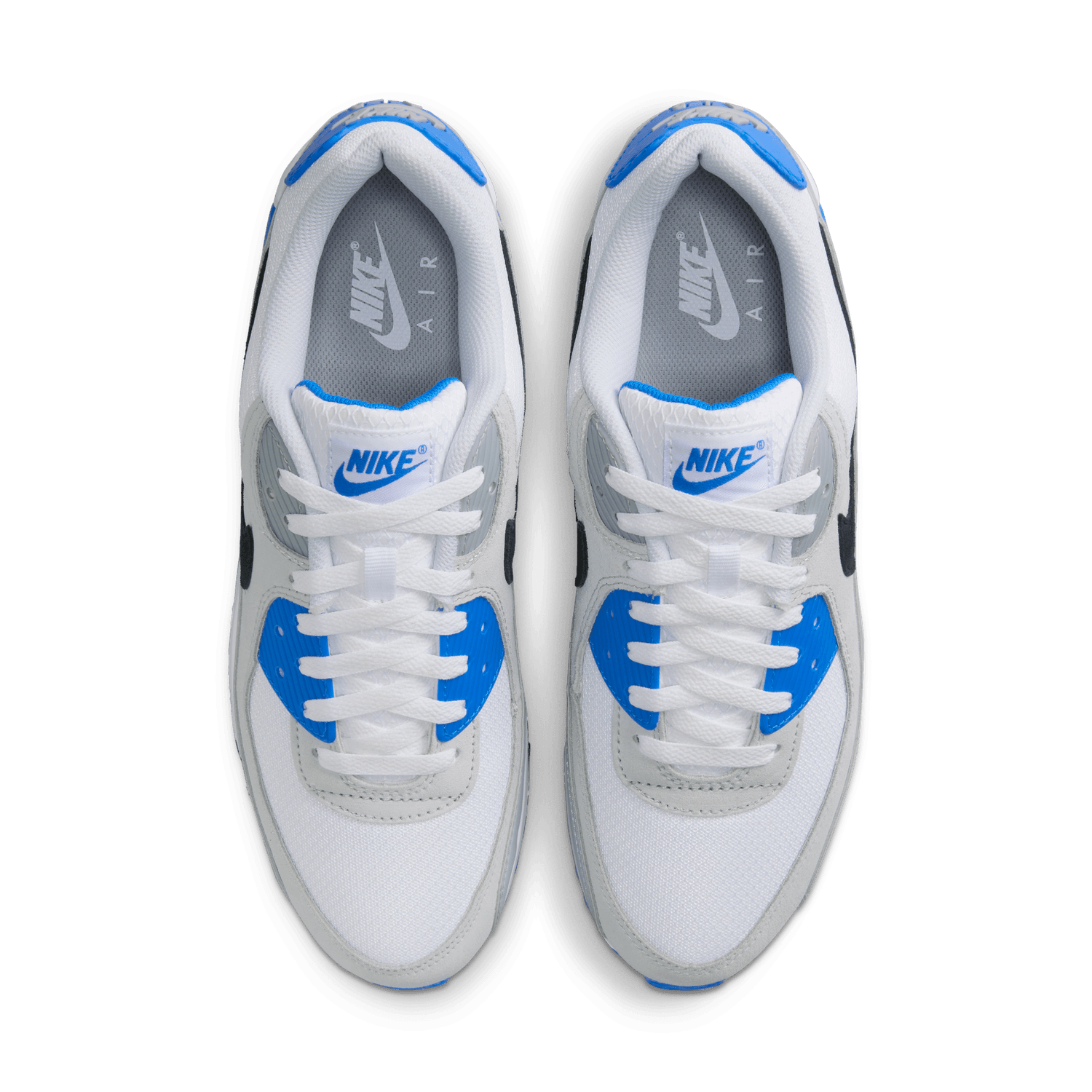 air max 90 white and blue mens