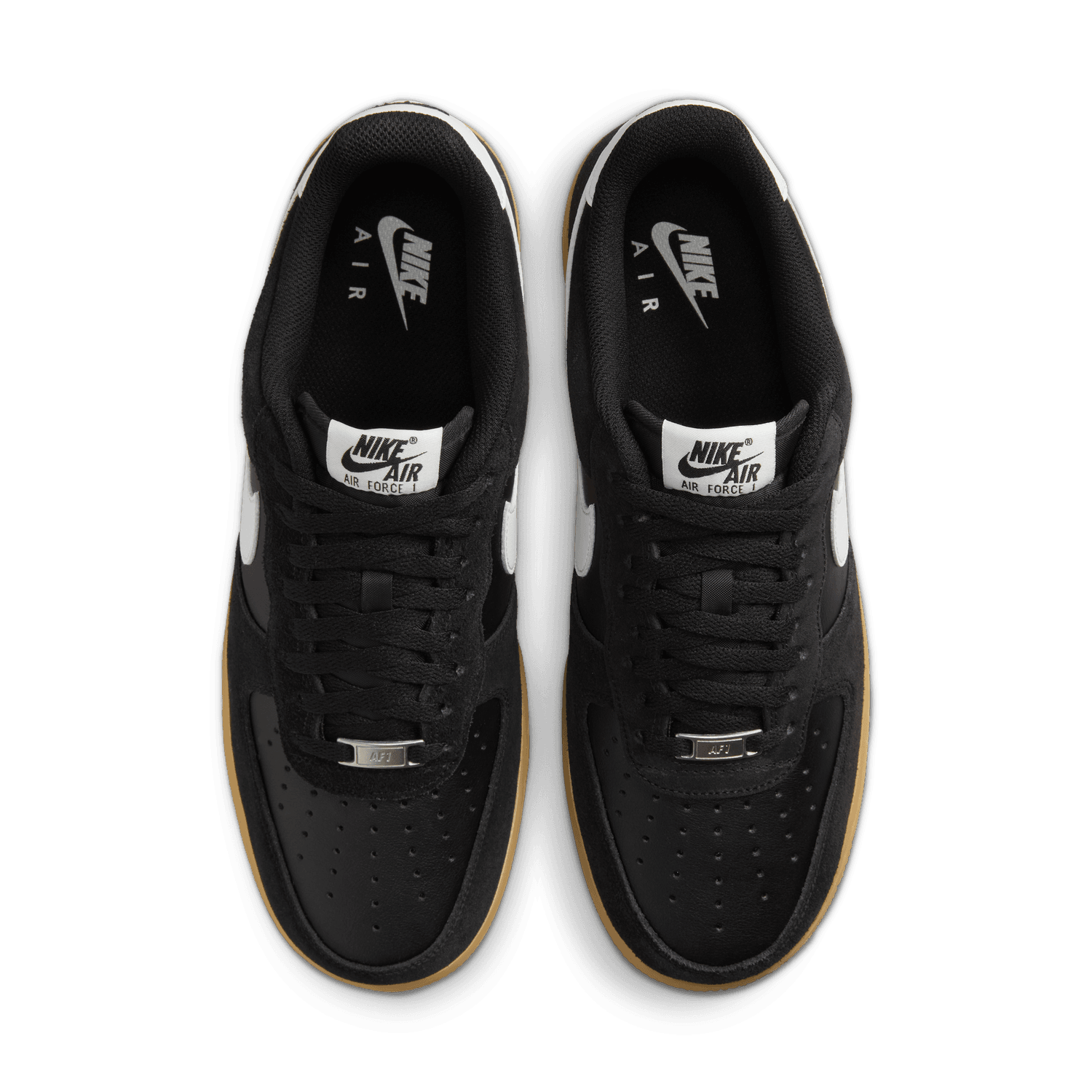 air force black suede gum