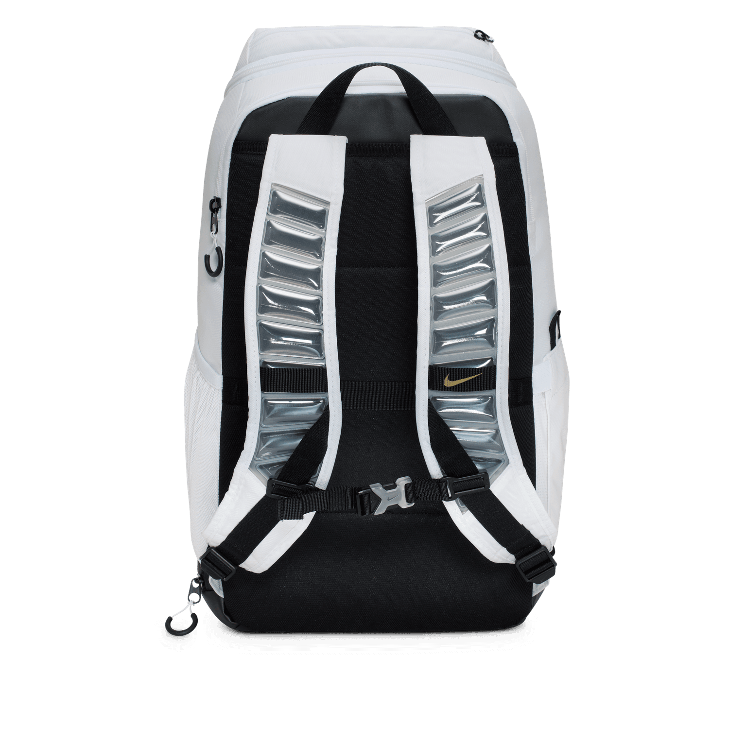 nike backpack white and gold