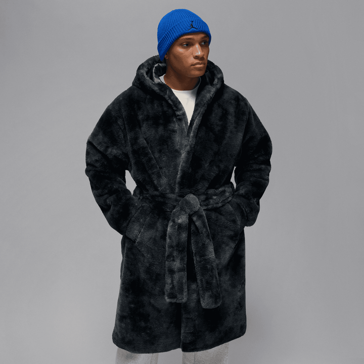 Air Jordan Brooklyn Faux Fur Robe 'Thunder Grey'