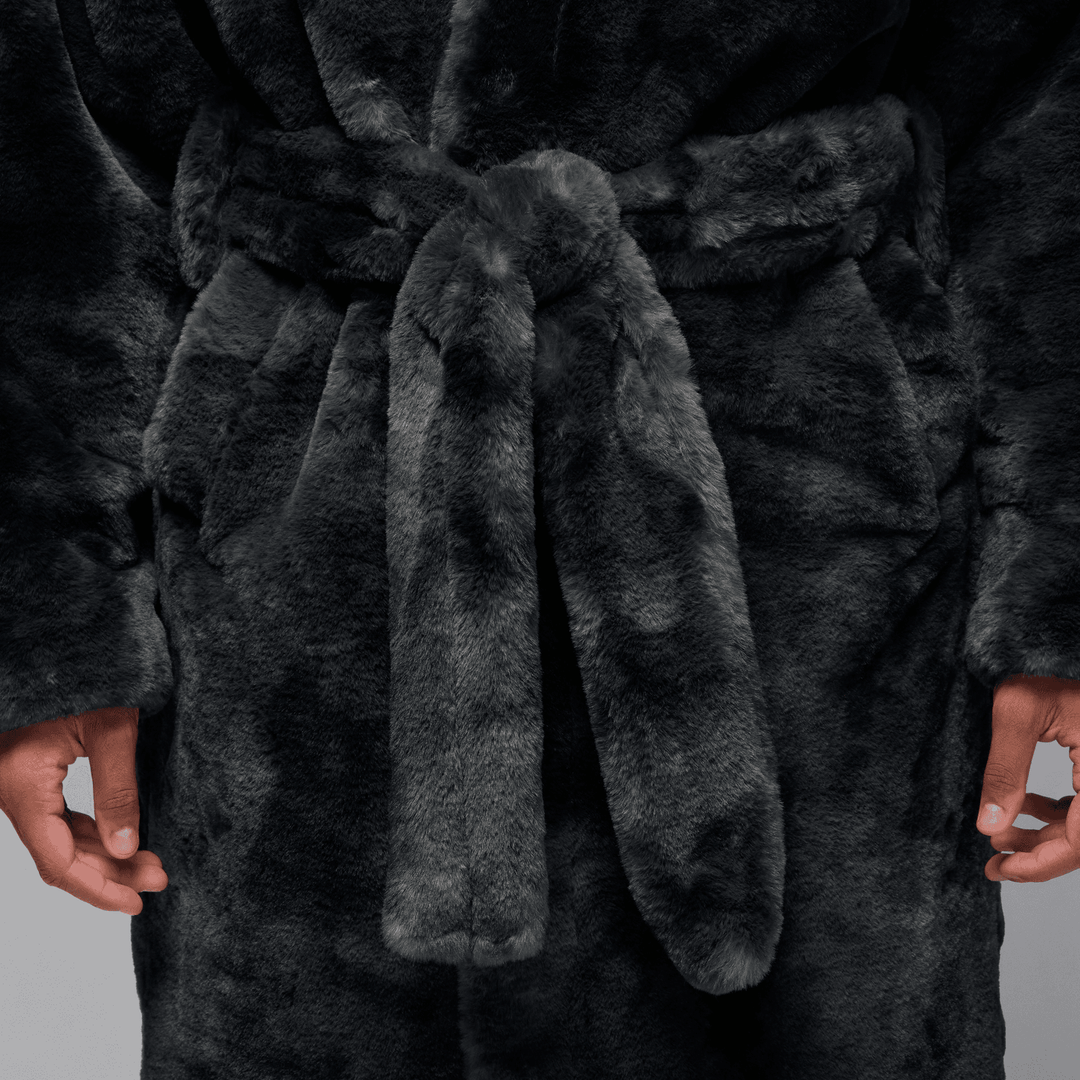Air Jordan Brooklyn Faux Fur Robe 'Thunder Grey'