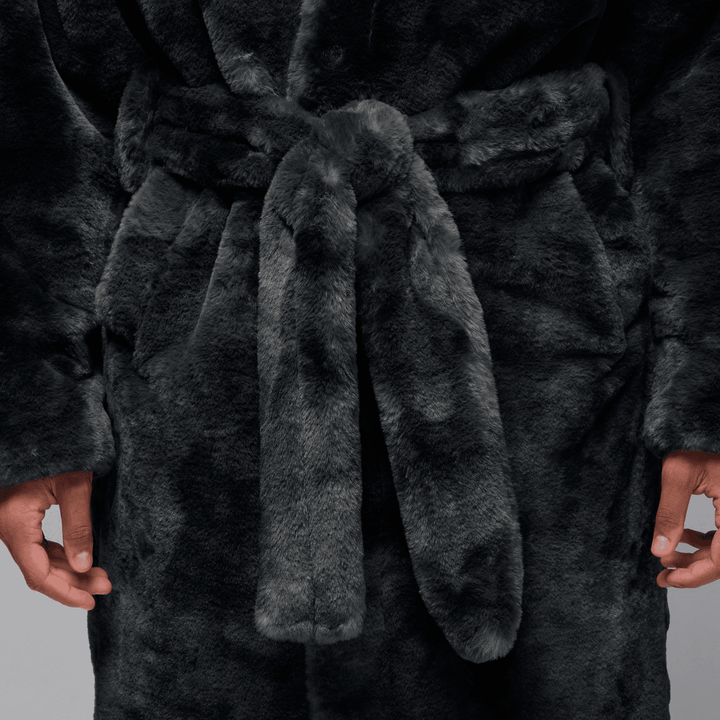 Air Jordan Brooklyn Faux Fur Robe 'Thunder Grey'