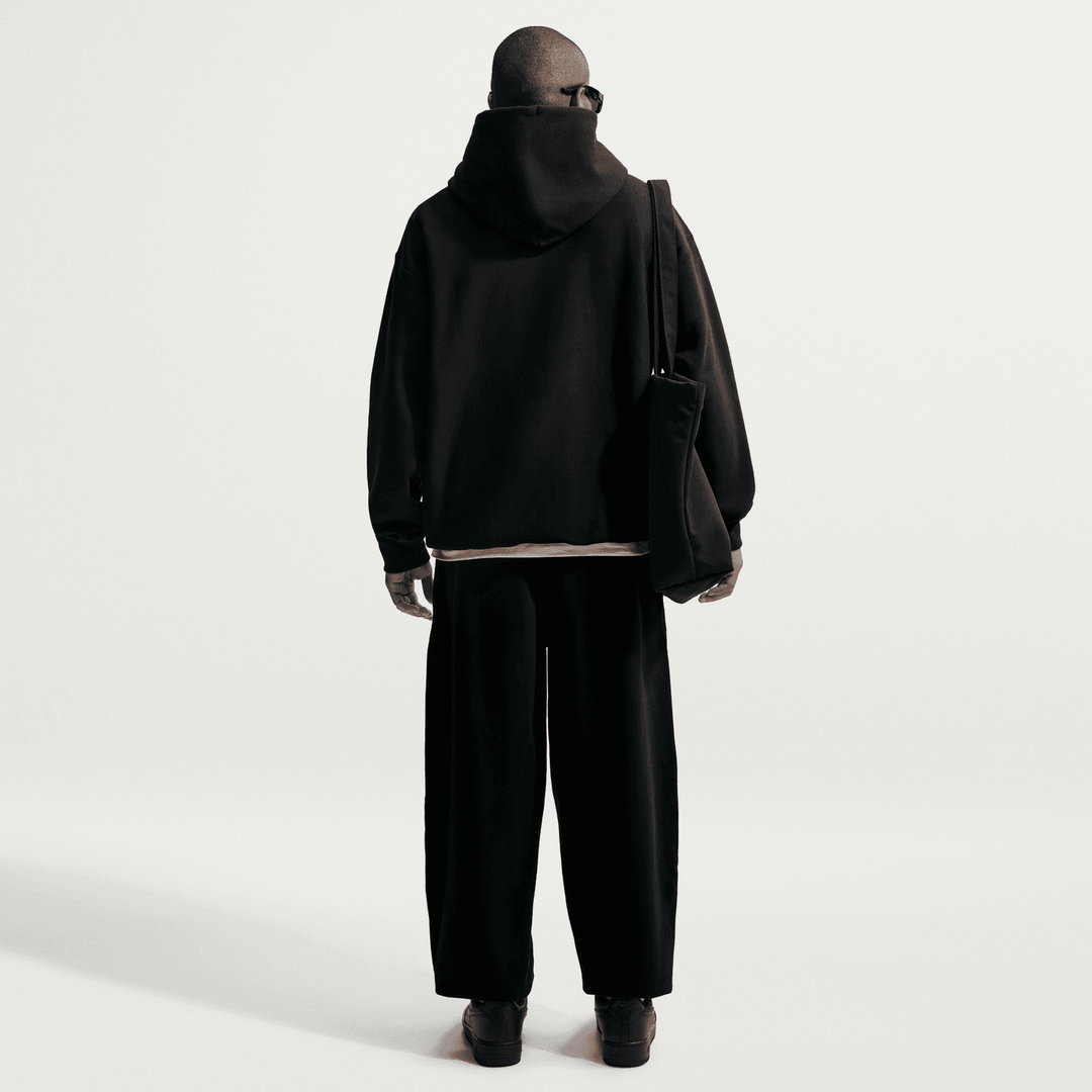 Nike Solo Swoosh Pullover Hoodie 'Black/White'
