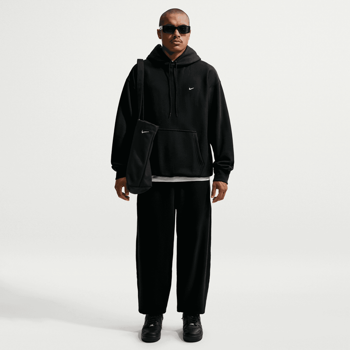 Nike Solo Swoosh Pullover Hoodie 'Black/White'