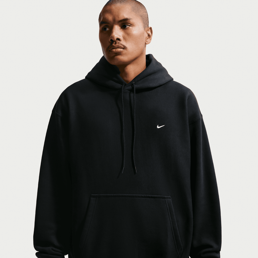 Nike Solo Swoosh Pullover Hoodie 'Black/White'