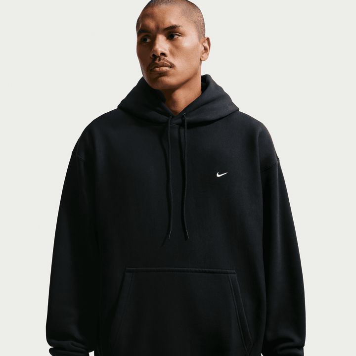 Nike Solo Swoosh Pullover Hoodie 'Black/White'