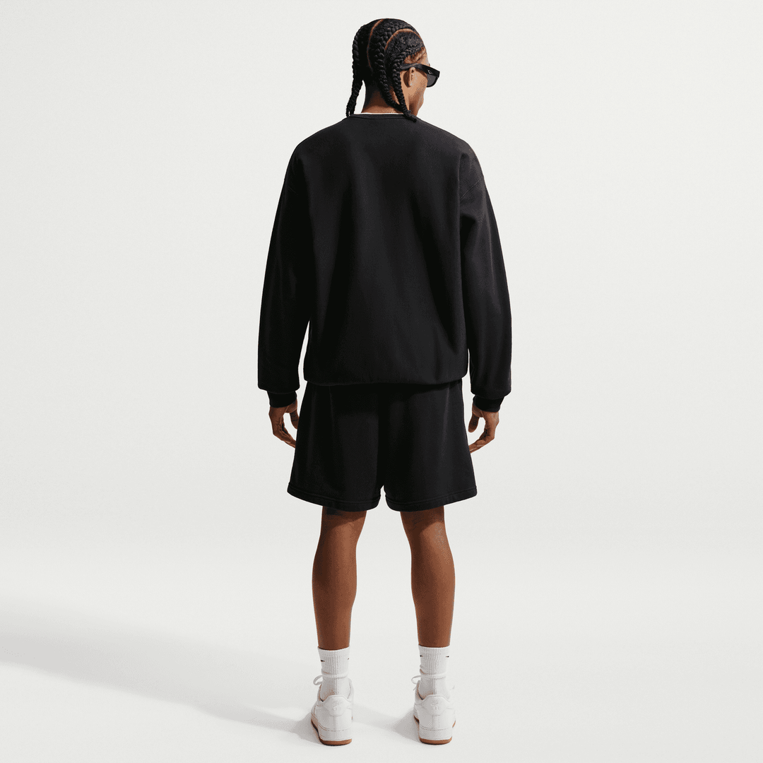 Nike Solo Swoosh Pullover Crew 'Black/White'