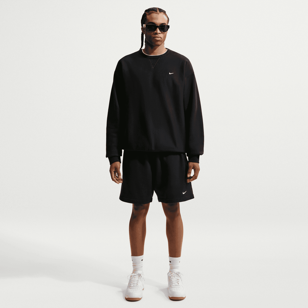 Nike Solo Swoosh Pullover Crew 'Black/White'