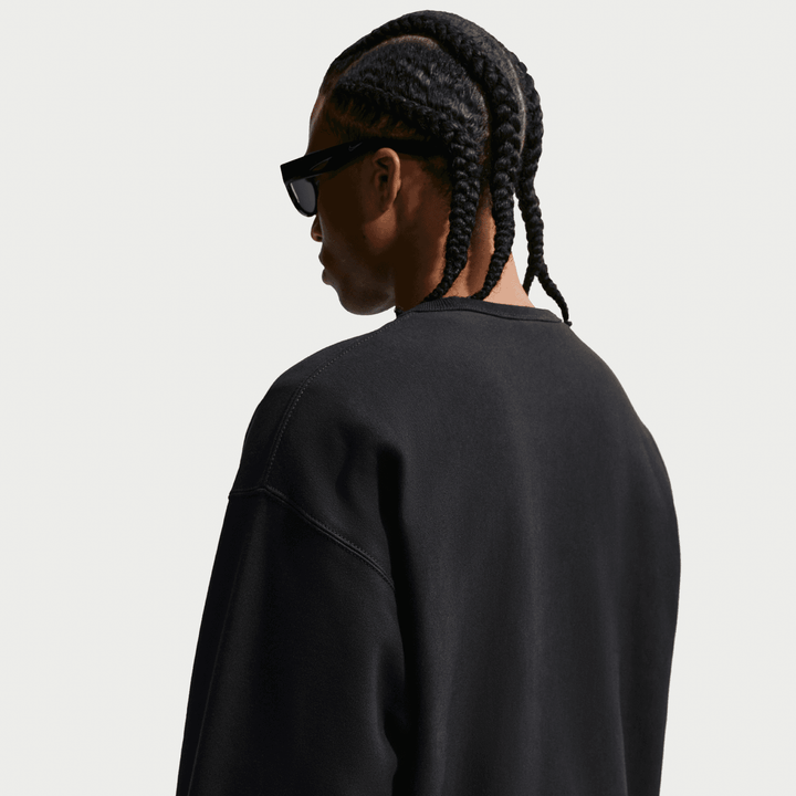 Nike Solo Swoosh Pullover Crew 'Black/White'