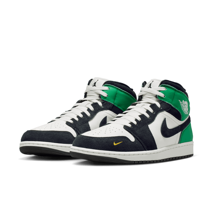 Air Jordan 1 Mid SE 'Summit White/Lucky Green'