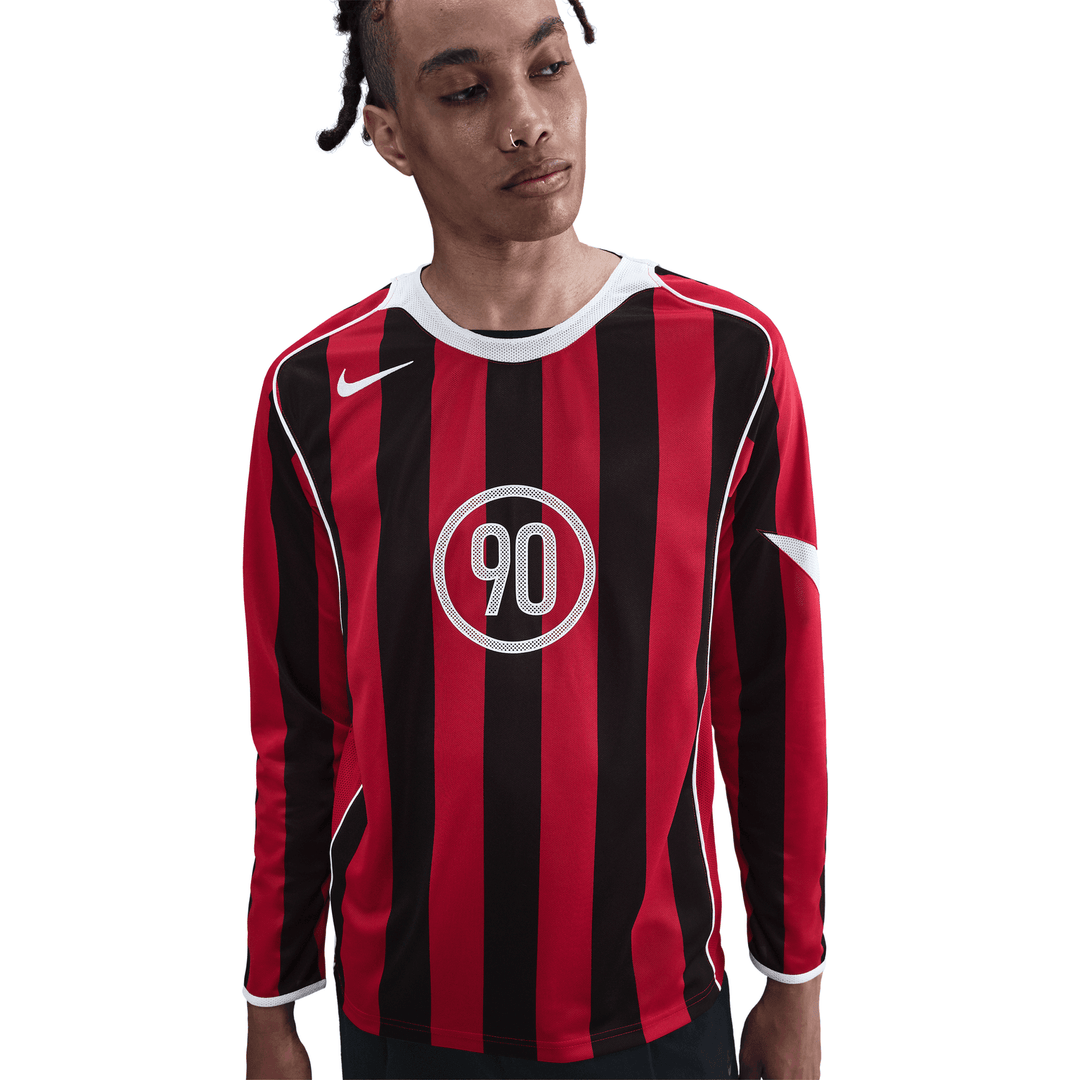 Nike Total 90 DF LS Soccer Top 'Red/Black'