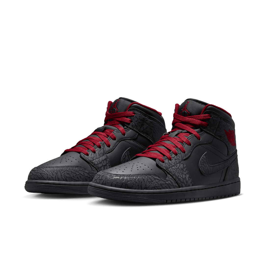 Air Jordan 1 Mid SE 'Black Elephant Print'