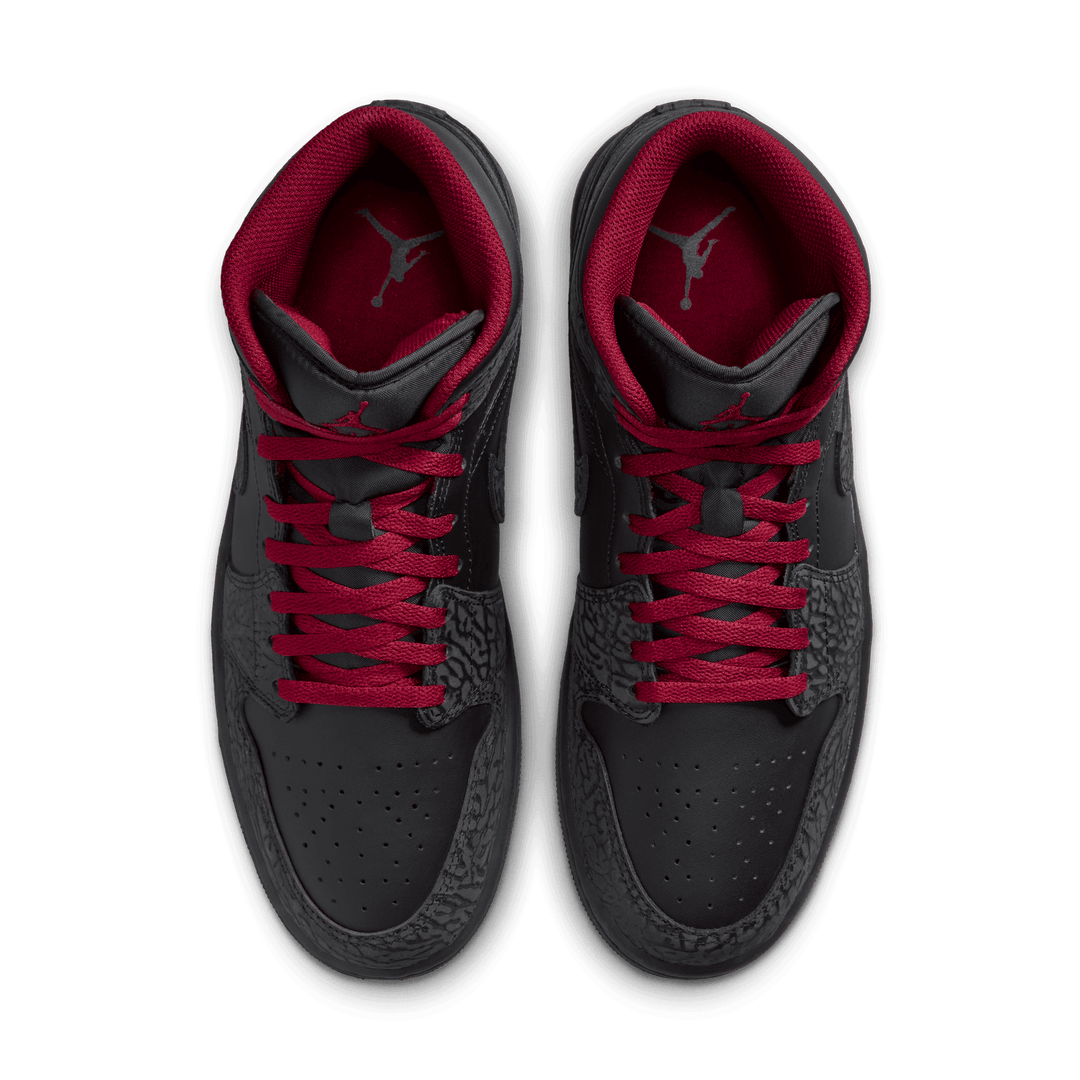 Air Jordan 1 Mid SE 'Black Elephant Print'