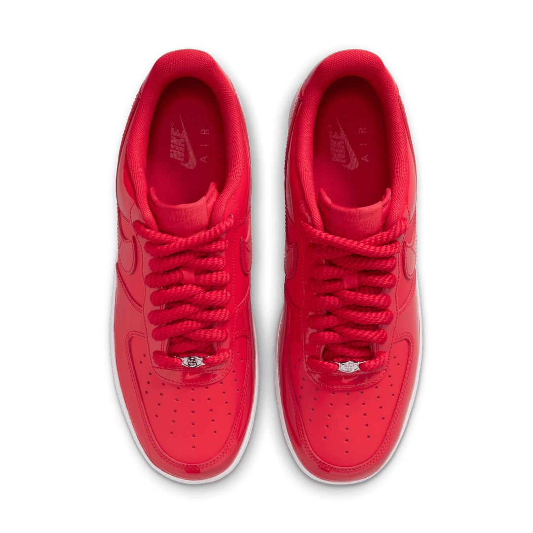 Nike Air Force 1 '07 LV8 Patent 'University Red'