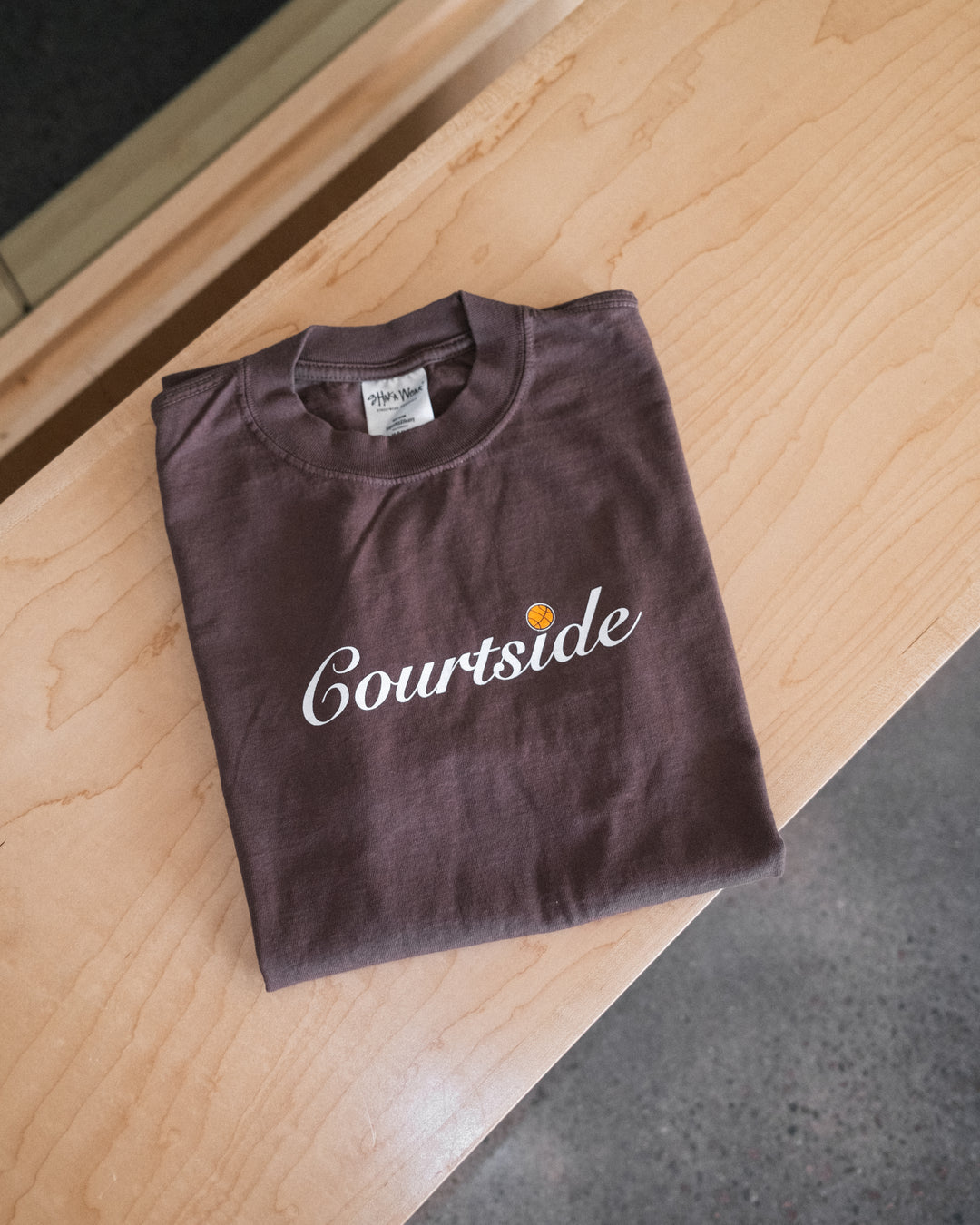 Courtside Heavyweight T-Shirt 'Brown'