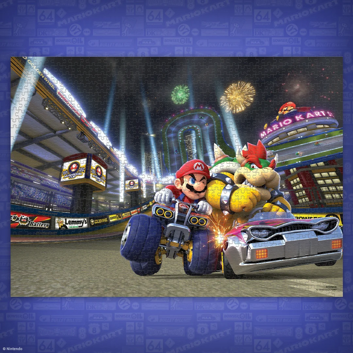 Mario Kart "Light Up the Night" 1,000 Piece Puzzle