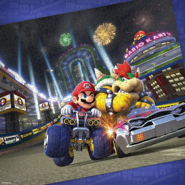 Mario Kart "Light Up the Night" 1,000 Piece Puzzle