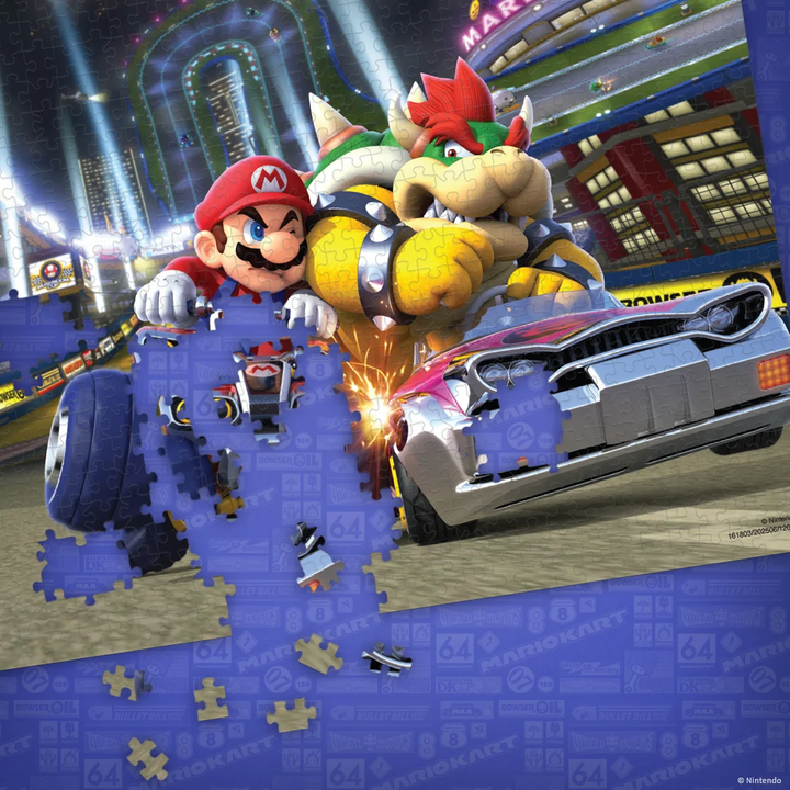 Mario Kart "Light Up the Night" 1,000 Piece Puzzle