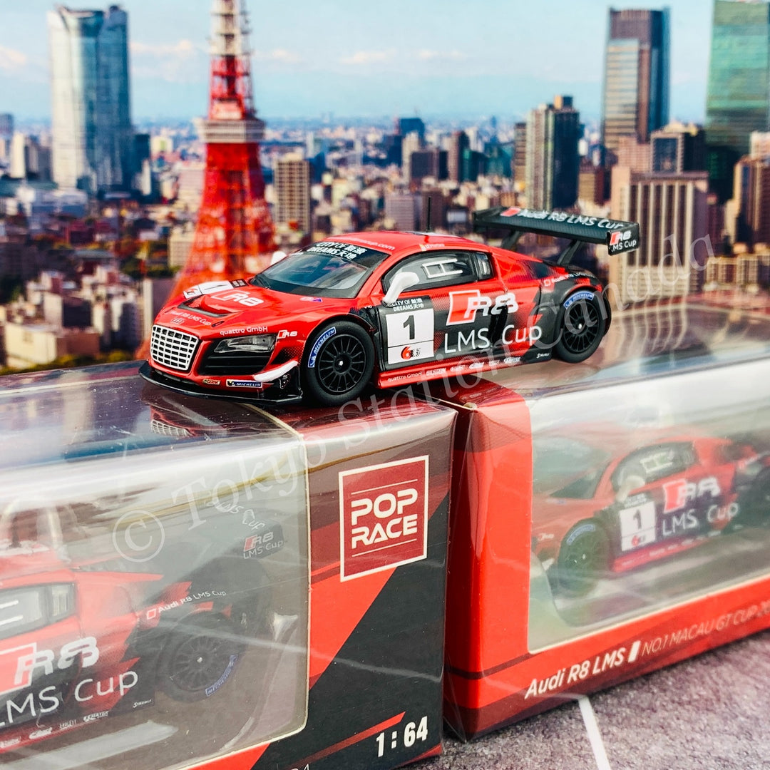 POPRACE 1/64 Audi R8 LMS No.1 Macau GT Cup 2013 E. Mortara