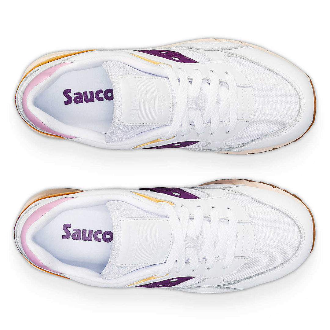 Women's Saucony Shadow 6000 PRM 'White/Purple' – Courtside Sneakers
