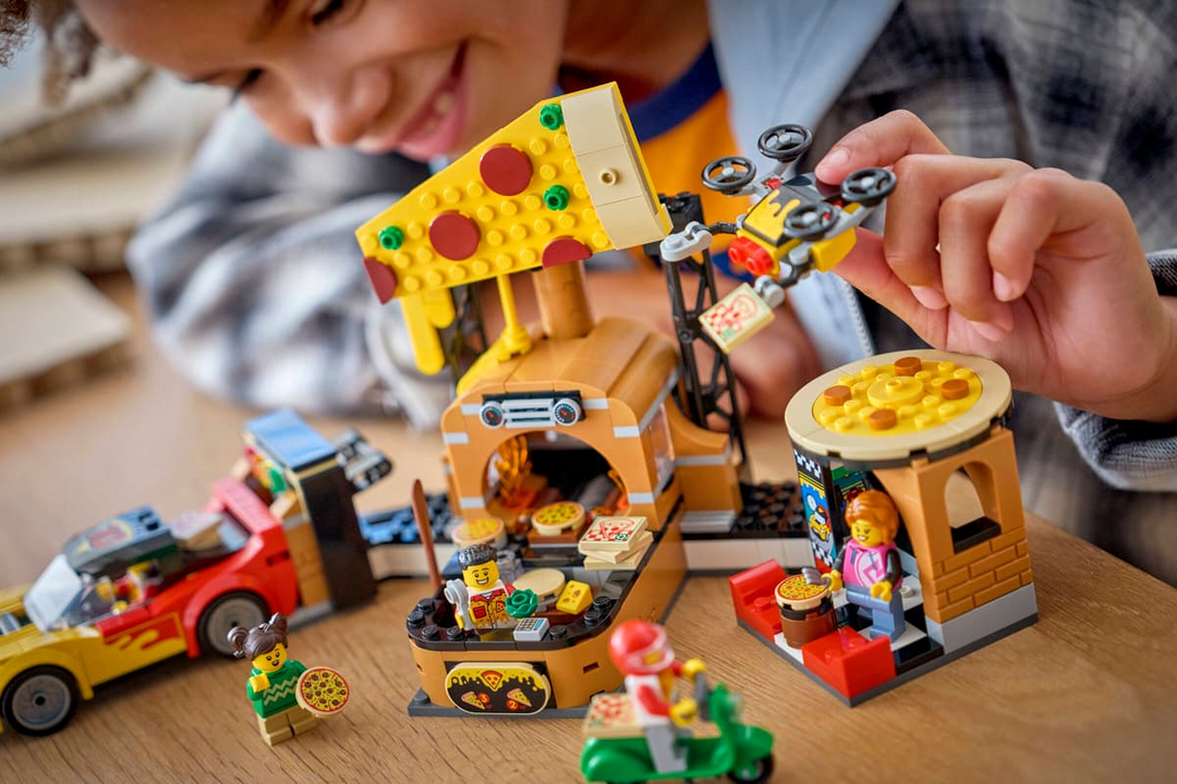LEGO® City Pizza Delivery Experience with Vehicles 60496
