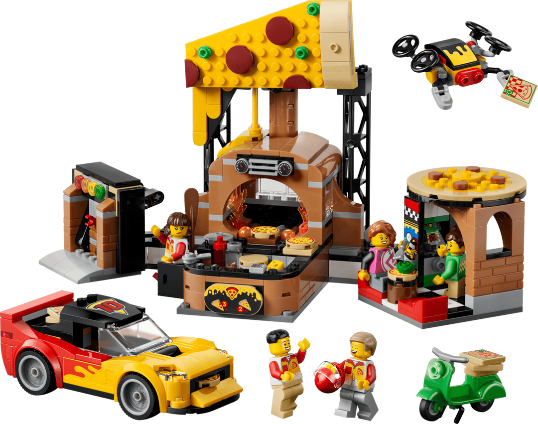 LEGO® City Pizza Delivery Experience with Vehicles 60496