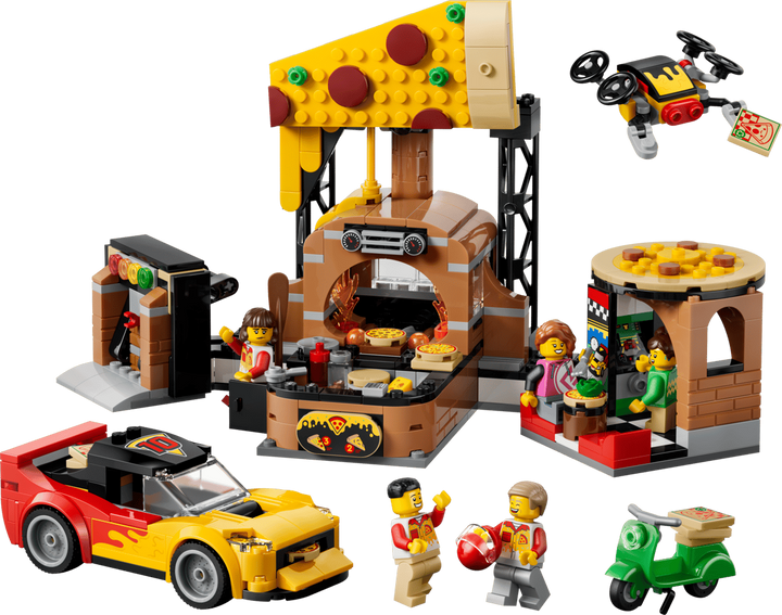 LEGO® City Pizza Delivery Experience with Vehicles 60496