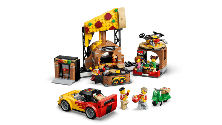 LEGO® City Pizza Delivery Experience with Vehicles 60496