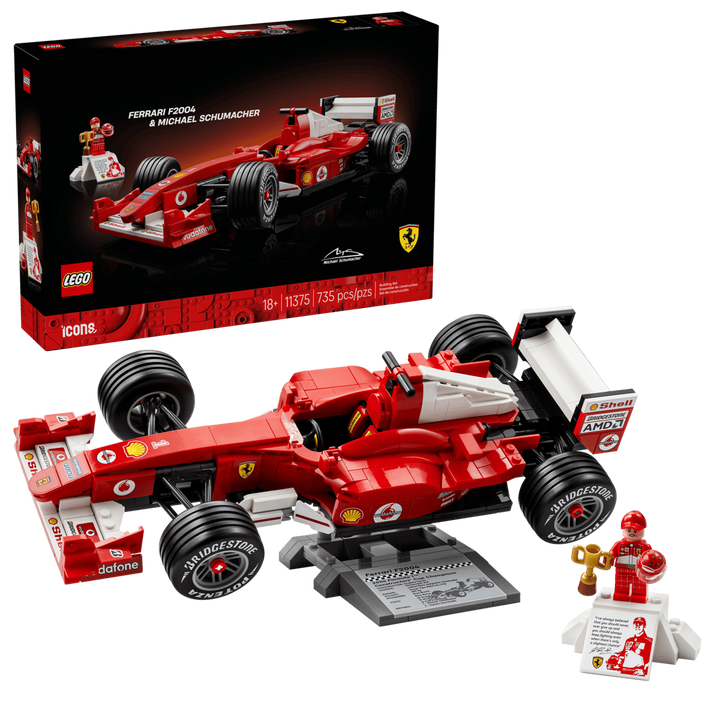LEGO® Icons Ferrari F2004 & Michael Schumacher 11375