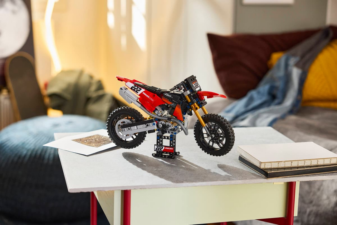 LEGO® Technic™ Ducati Desmo450 MX Factory Motorcycle 42238