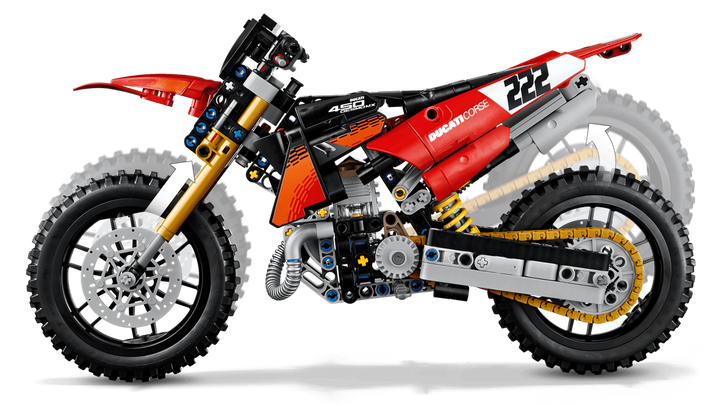 LEGO® Technic™ Ducati Desmo450 MX Factory Motorcycle 42238