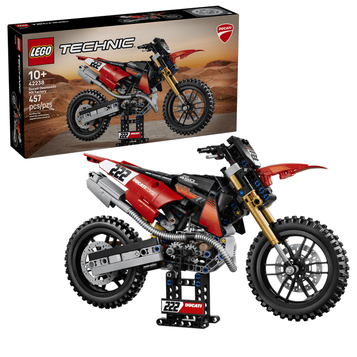 LEGO® Technic™ Ducati Desmo450 MX Factory Motorcycle 42238