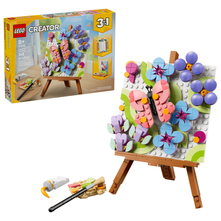 LEGO® Creator 3-in-1 Floral Art Decor Painting 31390