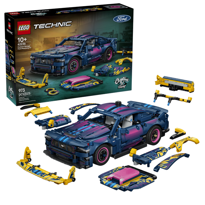 LEGO® Technic™ Custom Garage Ford Mustang GT Car 42236