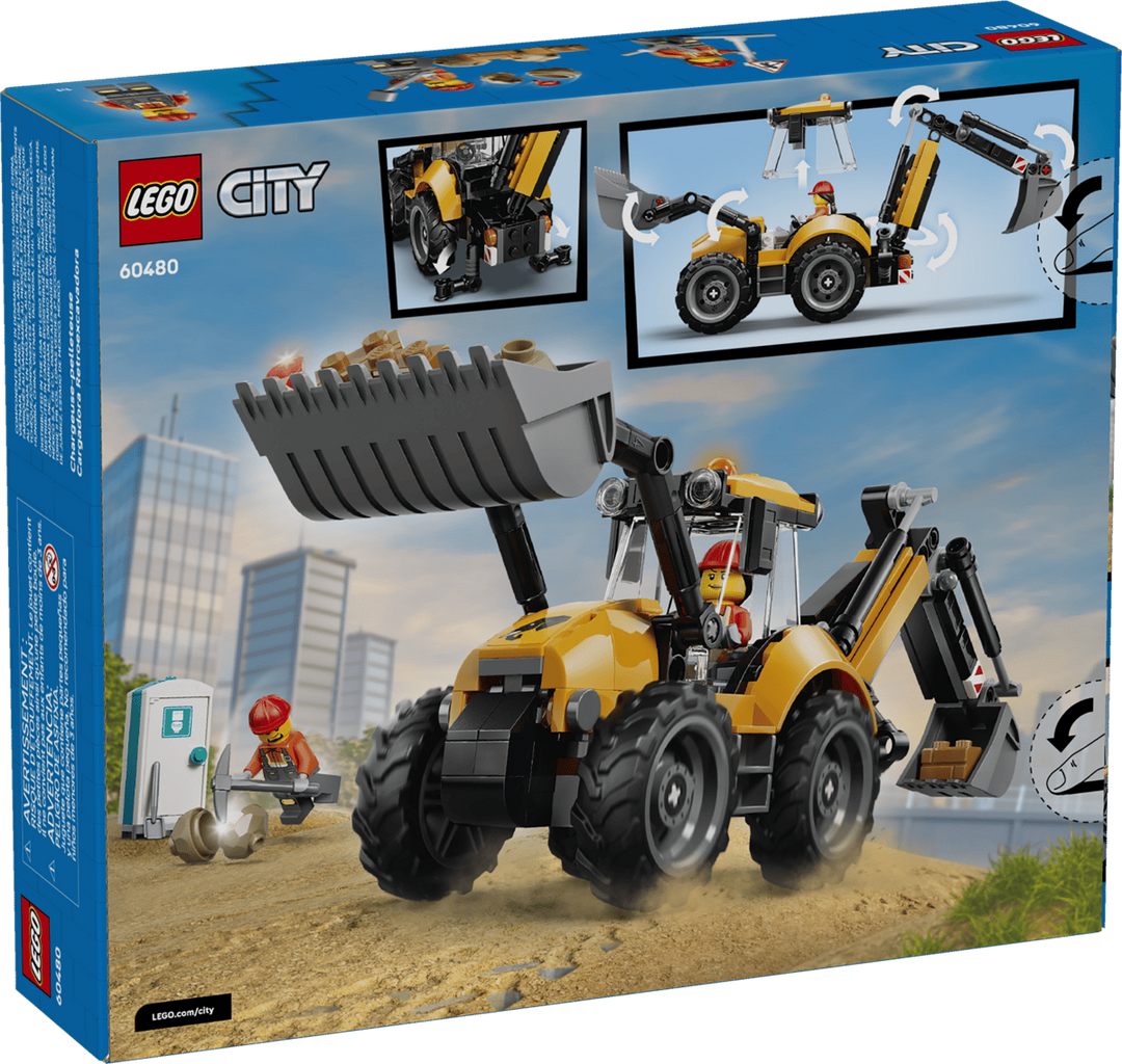 LEGO® City Yellow Backhoe Loader 60480