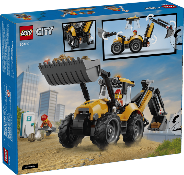 LEGO® City Yellow Backhoe Loader 60480