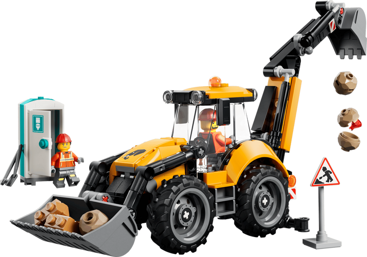LEGO® City Yellow Backhoe Loader 60480