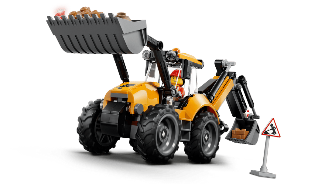 LEGO® City Yellow Backhoe Loader 60480