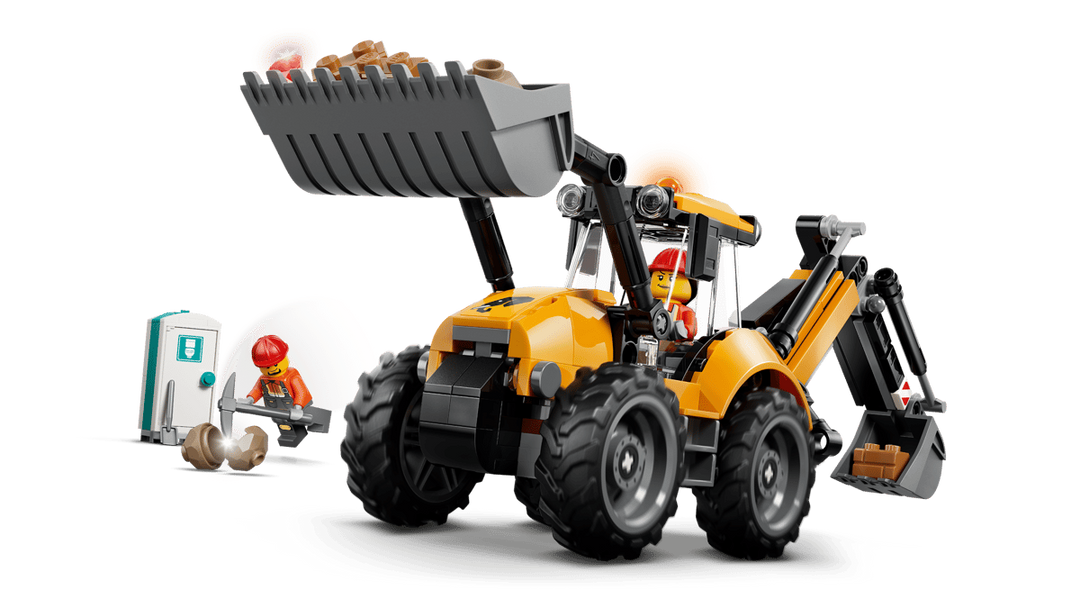 LEGO® City Yellow Backhoe Loader 60480
