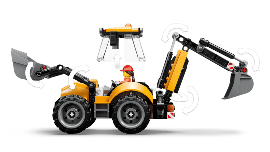 LEGO® City Yellow Backhoe Loader 60480