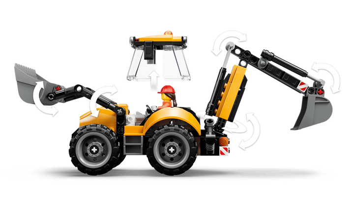 LEGO® City Yellow Backhoe Loader 60480