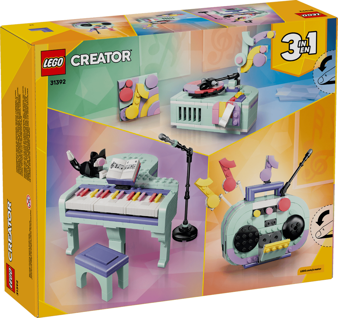 LEGO® Creator 3-in-1 Music Decor Piano with Cat 31392