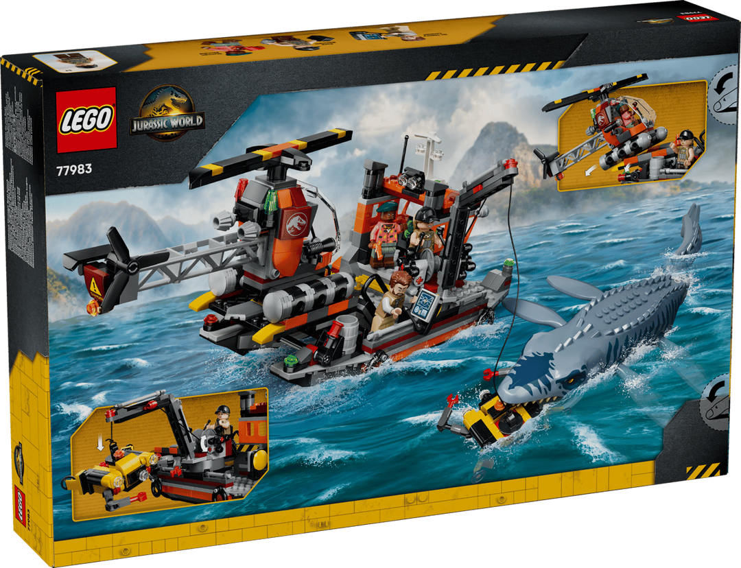LEGO® Jurassic World™ Mosasaurus Dinosaur Boat Attack 77983