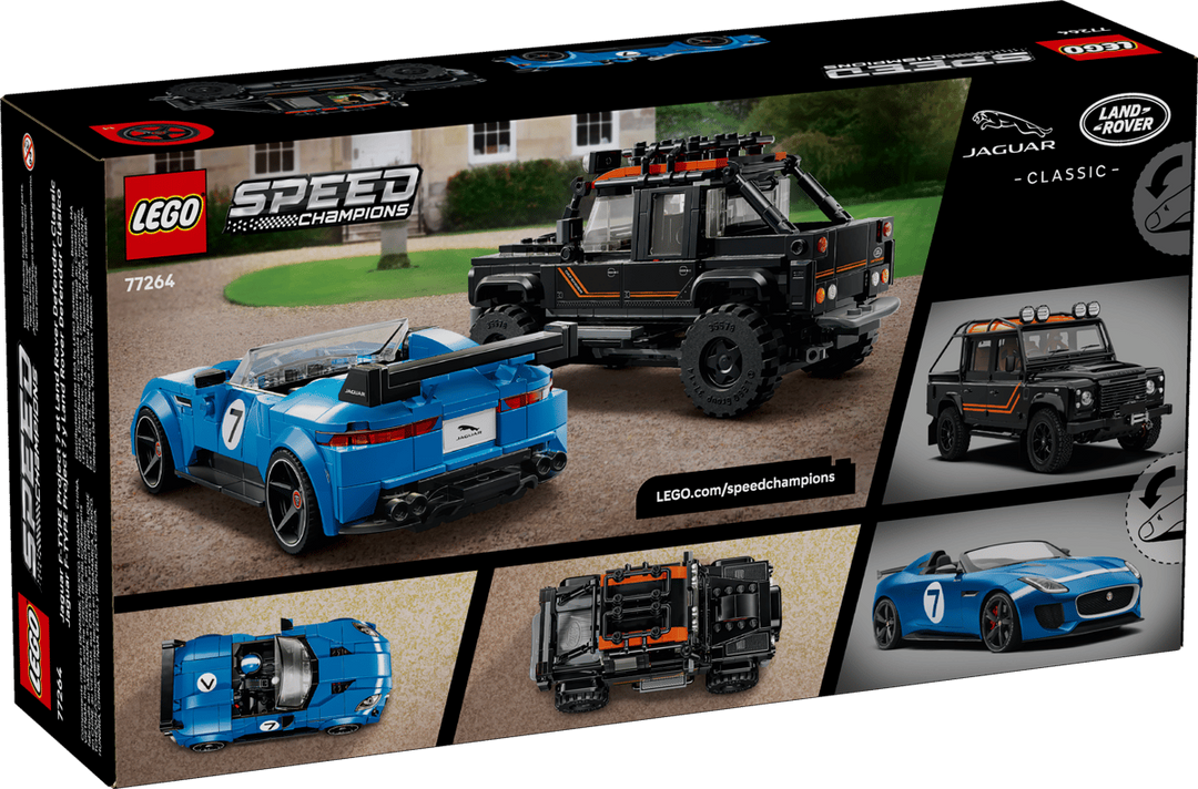 LEGO® Speed Champions Jaguar Project 7 & Land Rover Defender 77264